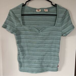 Levi’s Green Striped Top